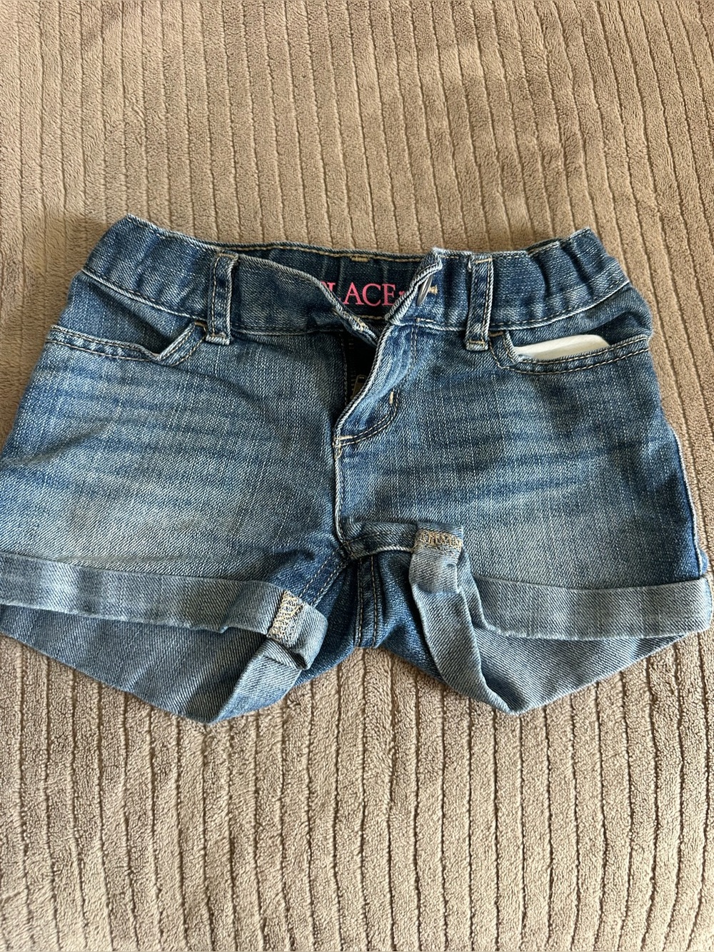 Girls Children’s Place Blue Denim Rolled-Hem Shorts